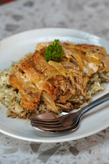 The Delicious of Traditional Indonesian Food in Purwokerto City, Central Java, Indonesia. It Was taken on December 2, 2024 by a professional. It's a nice food with Indonesian Culture