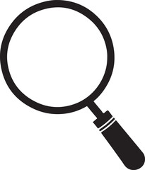 stylish magnifying glass or search icon vector design, ideal for branding and web applications.