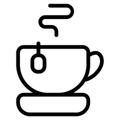 Hot tea Line Icon