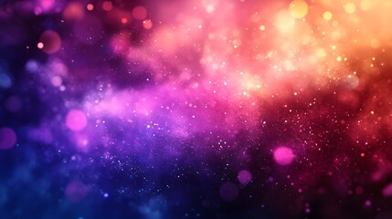 Abstract Colorful Background With Glittering Lights