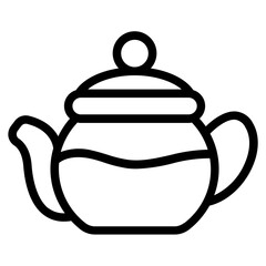Tea pot Line Icon
