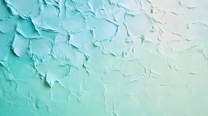Obraz premium Textured Mint Green and White Paint Abstract Background