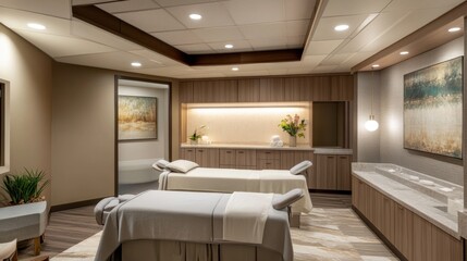 Relaxing Spa Room Interior Design