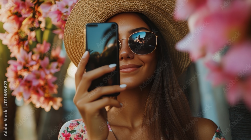 Poster vertical video player. responsive tiktok interface mock-up. blogging and streaming playback platform