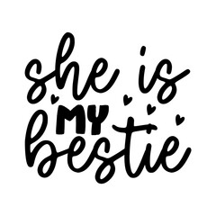 Best Friend Saying SVG Design