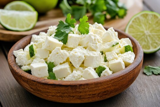 Queso Blanco on a Mexican Dish