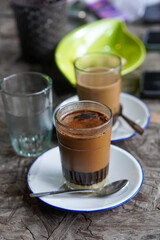 The nice taste of Indonesian drink in Purwokerto City, Central Java, Indonesia. It was taken on December 2, 2024 by a professional. It's a nice drink with Indonesian culture