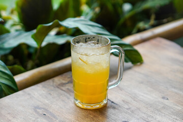 The nice taste of Indonesian drink in Purwokerto City, Central Java, Indonesia. It was taken on December 2, 2024 by a professional. It's a nice drink with Indonesian culture