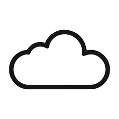 Line cloud icon, icon for market