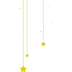 Hanging Star Line Decorative