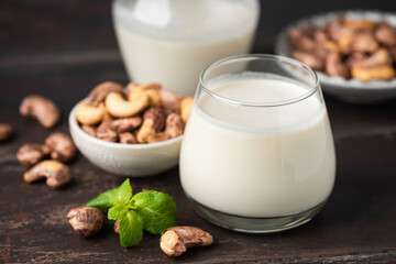 Lactose and dairy free milk made with cashew nuts. Cashew milk