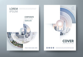 Annual report brochure flyer design template vector, Leaflet, presentation book cover templates, layout in A4 size