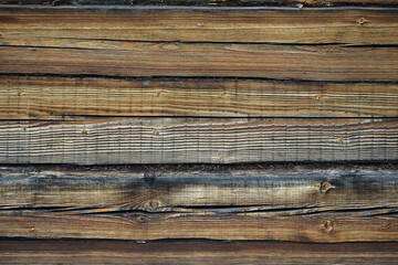 Fototapeta premium Close-Up of Rustic Wooden Planks Creating a Natural Weathered Texture Background