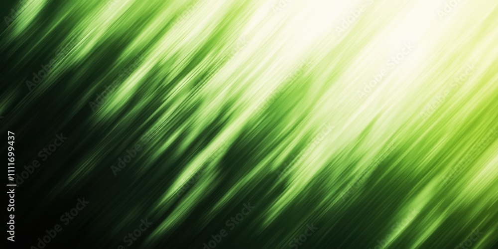 Poster abstract green gradient background image: dynamic motion blur lines and shades of green for design a