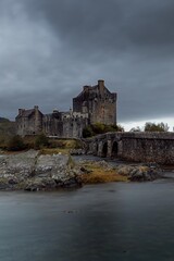 Eilean Donan Castle with moody atmosphere - Scotand
