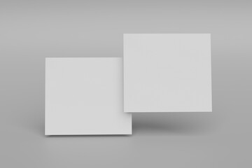 Cv, resume, letterhead, invoice mockup. Stack of A4 papers on a grey background.