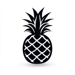 Fototapeta premium Minimalistic Outline of Pineapple Clipart for Creative Projects