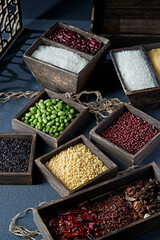 Combination of whole grains and common Chinese food seasonings