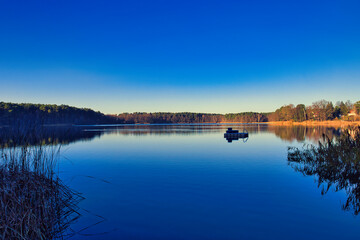 lake in the morning - See am morgen - Wasser - Landschaft - Wolken - Sommer - Umwelt - Brandenburg - Germany
