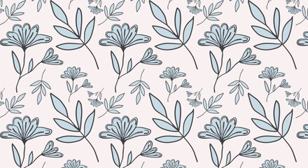 Minimal seamless floral pattern. Pastel minimal textures for backgrounds, wallpapers, textiles and fashion.