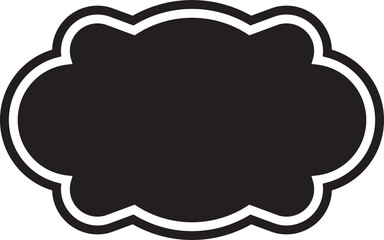 Blank Label Frame Illustration
