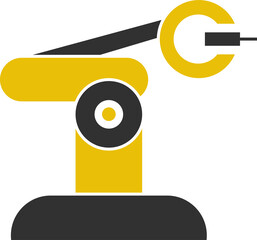 Manufacturing Robotic Arm Icon
