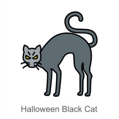 Obraz premium Halloweeen Black Cat