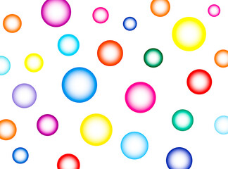 pattern with colorful bubbles