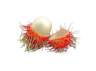 rambutan isolated on white background
