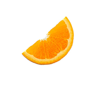orange fruit isolated on white background