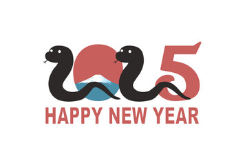 年賀状　2025年　巳年
