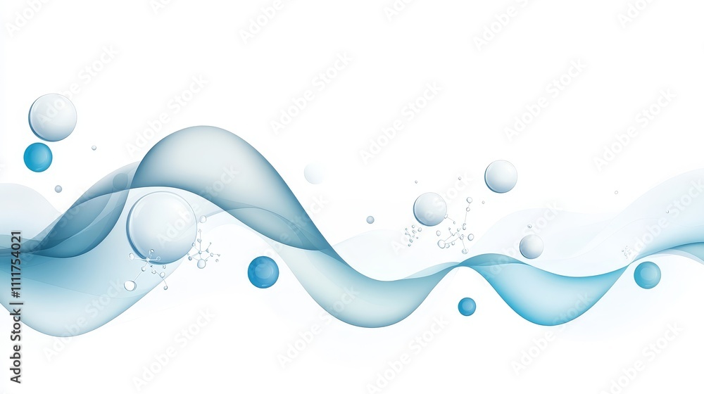 Poster a colorful image of two different colored spheres with a white background