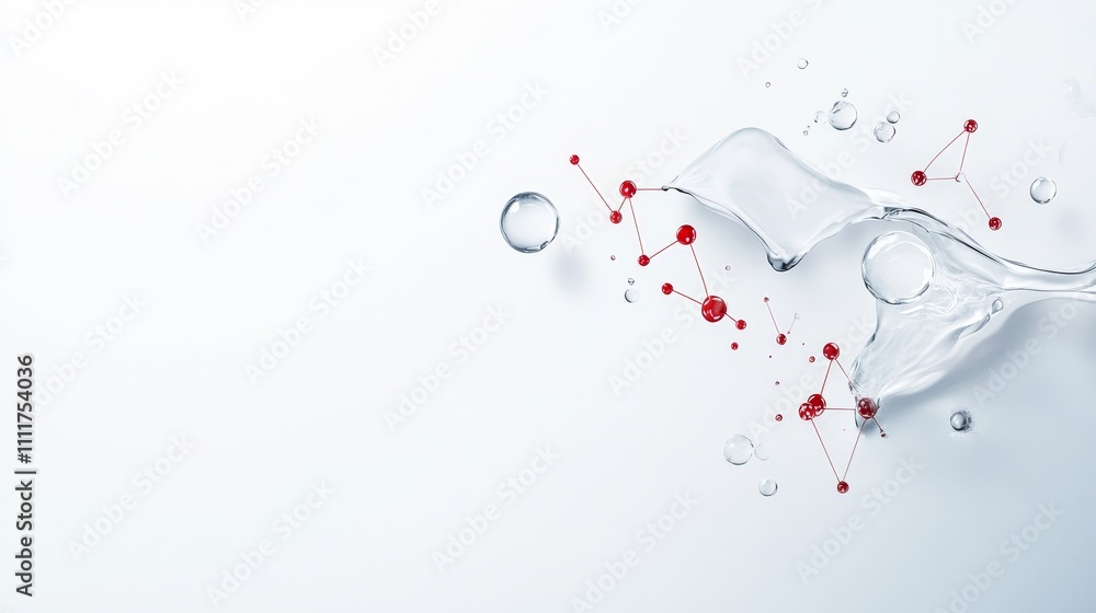 Poster a colorful image of two different colored spheres with a white background