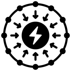 Smart Grid Energy Icon