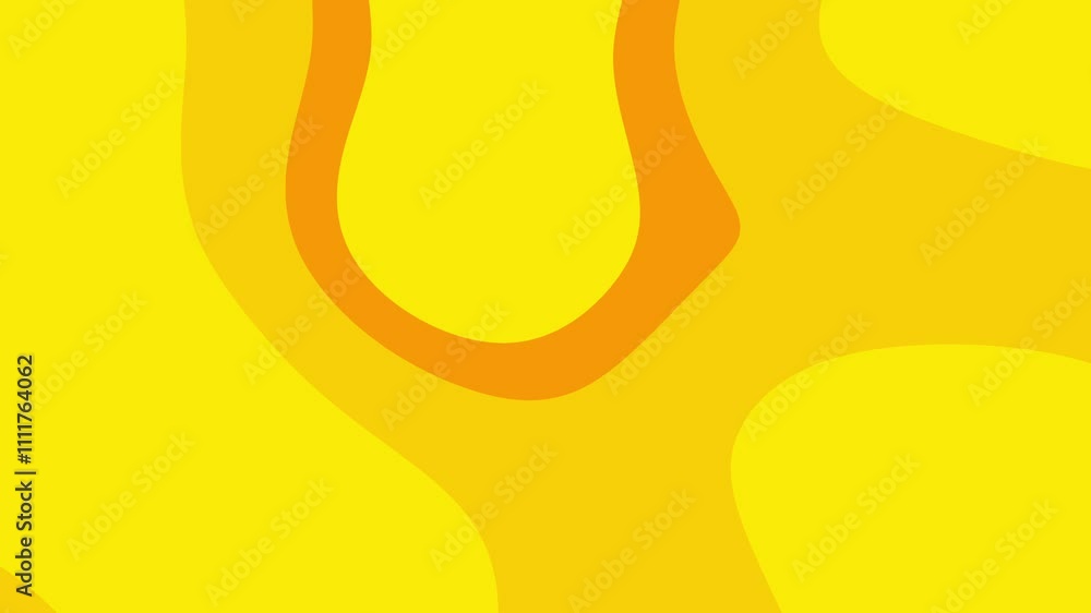 Poster vibrant abstract yellow and orange shapes creating a dynamic visual aesthetic