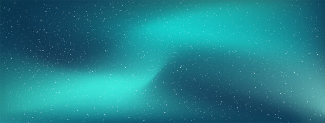 Naklejka premium Astrology horizontal high quality background galaxy illustration with night shining starry sky and northern lights.
