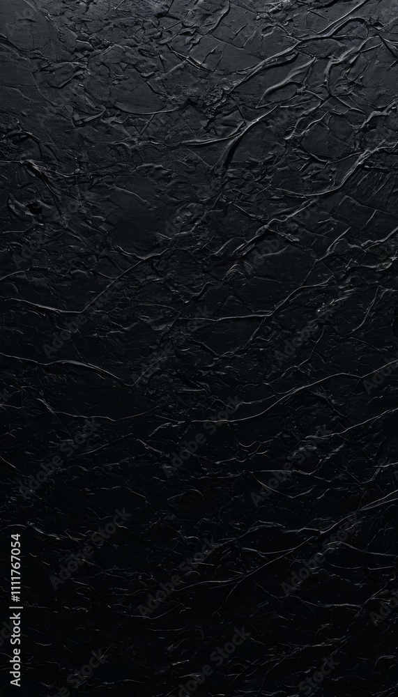 Poster dark textured surface with intricate patterns and a rough, embossed finish