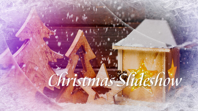Christmas Slideshow contains 12 media placeholders and 12 text placeholders. Available in 4K.