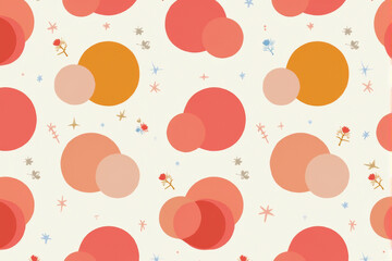 pattern with a mix of floral and geometric elements