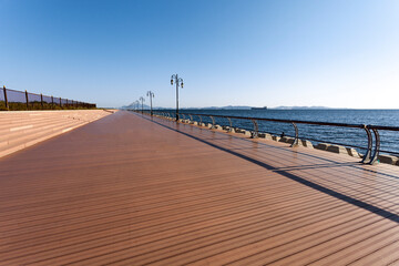 wooden bridge in the sea