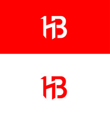 HB, BH Letter Logo Template