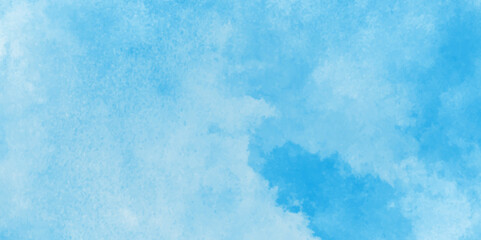 The picture features a blue watercolor cloud pattern on a white background,Hand painted abstract soft sky blue watercolor sky and clouds,Abstract blue watercolor illustration banner, wallpaper