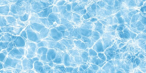 Obraz premium Clear Blue Water Surface with Gentle Ripples and Sunlight Reflection