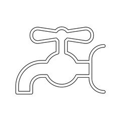 Faucet icon in line style