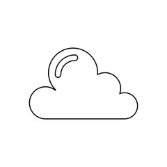 Cloud icon in line style