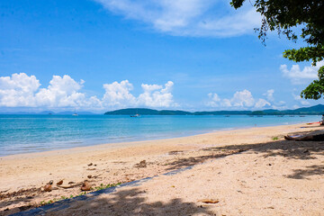 Beach and street around Ao Nang beach, Krabi province, Thailand