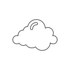 Cloud icon in line style