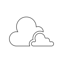 Cloud icon in line style