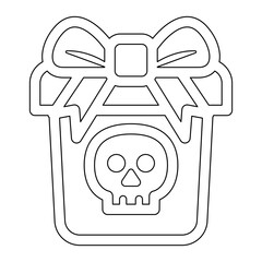 trap icon in line style