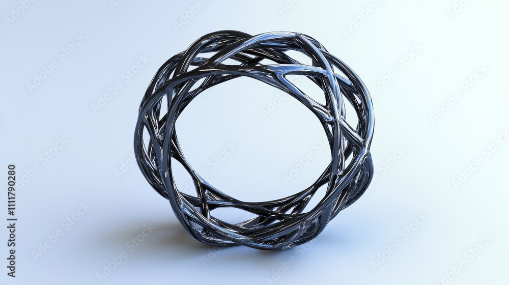 Aufkleber abstract polygonal space low poly lifebuoy with connecting dots and lines. wireframe business busine
